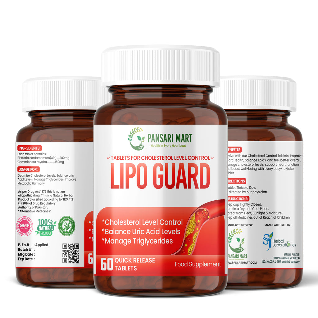 Lipo Guard Supplement | Herbal Support for Balanced Cholesterol
