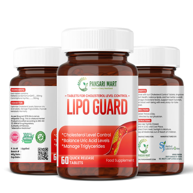 Lipo Guard Supplement | Herbal Support for Balanced Cholesterol Main Image