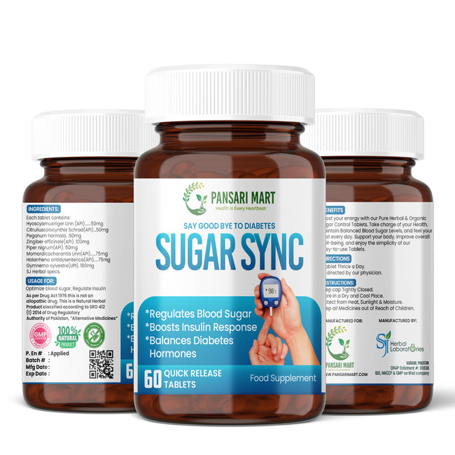 Sugar Sync Supplement | Herbal Support for Balanced Blood Sugar Main Image